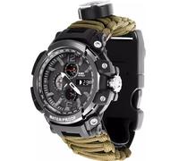 Orologio da Escursionismo All'aperto Wilderness Survival, Resistente All'acqua 50M, Bussola e Altro, Il Tuo Compagno di Viaggio Definitivo!(KI)