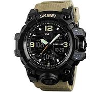 Orologio da esterno, orologio da polso elettronico impermeabile fino a 50 m da uomo, orologi multifunzione con doppio display, orologi da polso sportivi antiurto per il tempo libero all'aper