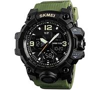 Orologio da esterno, orologio da polso elettronico impermeabile fino a 50 m da uomo, orologi multifunzione con doppio display, orologi da polso sportivi antiurto per il tempo libero all'aper