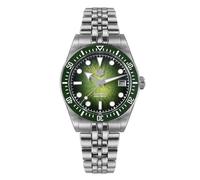 Orologio da immersione automatico San Martin, quadrante verde, acciaio inossidabile 316L, cassa 37,5 mm, movimento 9015 resistente all'acqua 200 m, modello SN0148-GX, V 1, Orologio subacqueo
