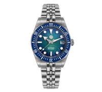 Orologio da immersione automatico San Martin, quadrante verde, acciaio inossidabile 316L, cassa 37,5 mm, movimento 9015 resistente all'acqua 200 m, modello SN0148-GX, V 2, Orologio subacqueo