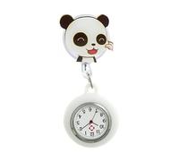 Orologio da infermiera appeso con risvolto con spilla in silicone, design per un rapido controllo ' ora nelle cliniche, impostazione della clip professionale ospedaliera sull ' orologio da infermiera