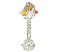 Orologio da infermiera con clip a forma di cartone animato, orologio da appendere per infermieri, adatto per operatori sanitari e medici, Piccolo Angelo
