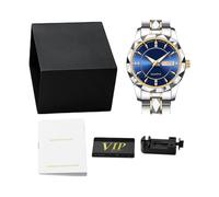 Orologio Da Lavoro Con Data - Elegante Orologio Analogico Da Uomo, Impermeabile | Bracciale In Acciaio Inossidabile, Numeri Luminosi, Design Resistente, Per Ufficio, Attività All'aperto, Viag