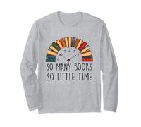 Orologio da Lettura retrò «So Many Books» Little Time, Divertente Maglia a Manica