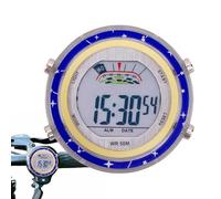 Orologio Da Moto - Orologio Da Manubrio Impermeabile | Orologio Con Quadrante Luminoso Per Montaggio Su Moto, Orologio Digitale Con Supporto Per Moto Adesivo In Acciaio Inossidabile, Orologio Elettric
