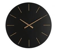 Orologio da Muro Ø 60x5 cm Timeline in Legno Nero