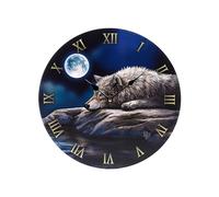 Orologio da Muro in Legno MDF - Lupo - Quiet Reflection Wolf - Lisa Parker