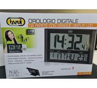 OROLOGIO DA MURO O DA TAVOLO DIGITALE CON AMPIO DISPLAY LCD MARCA TREVI