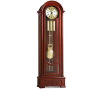 Orologio da nonno in legno massiccio meccanico da scrivania con movimento tedesco Hermler, 8 anelli musicali, decorazione creativa in stile europeo per la casa per il soggiorno