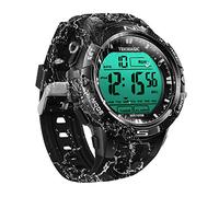 Orologio da nuoto digitale sommergibile impermeabile fino a 100 m con allarme e cronometro, supporto display doppio fuso orario, conto alla rovescia, formato 12/24 ore
