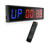 Orologio Da Palestra Cronometro for conto alla rovescia con timer a intervalli LED programmabile da 2,3" fitness digitale telecomando for in palestra a casa