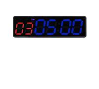 Orologio Da Palestra Orologio timer da palestra, allenamento, orologio a intervalli, cronometro, conto alla rovescia/su, a LED, for fitness(Noir)
