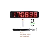Orologio da Palestra, Outdoor 5'' Large Led Cronometro Display del tempo Timer for il conto alla rovescia Digital Sports Race Timing Clock/Treppiede(Suit C)