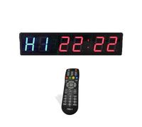 Orologio Da Palestra Timer da palestra portatile 4 pollici Telecomando Tempo di intervallo Interruttore digitale Orologio a 7 segmenti(Groen)