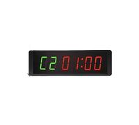 Orologio Da Palestra Timer da palestra programmabili con conto alla rovescia 3 pollici a parete Orologio cronometro a LED(2.3 Inch Green)