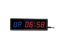 Orologio Da Palestra Timer da palestra, timer a intervalli LED conto alla rovescia digitale orologio parete for fitness, cifre 1,5 pollici verso il basso/su cronometro for la casa