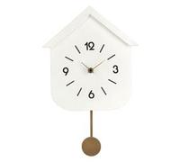 Orologio da parete (24x5,5x37,5cm) Pendolo HOME Bianco 0182411