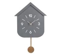 Orologio da parete (24x5,5x37,5cm) Pendolo HOME Grigio 0182413