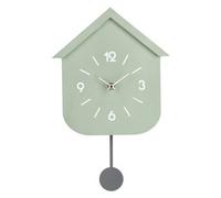 Orologio da parete (24x5,5x37,5cm) Pendolo HOME Verde salvia 0182412