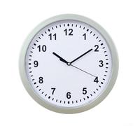 Orologio da parete, 25 cm, per riporre oggetti segreti (argento)