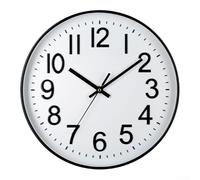 Orologio da parete 30 cm, design senza ticchettio, per spazi silenziosi, con grandi numeri 3D per una facile lettura in qualsiasi stanza