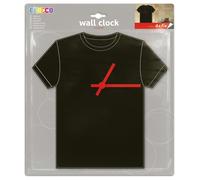 OROLOGIO DA PARETE 3D O'DECO (WALL CLOCK) SOGGETTO T-SHIRT MARCA D-C FIX/DCFIX