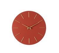 Orologio da Parete Ø40x5 cm in Legno TimeLine Mattone