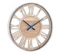 Orologio da parete (6x60cm) Ticking Q97 Argento e Legno 0182149