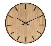 Orologio da parete (70x4,5cm) JANVIER Naturale e Nero 0182471