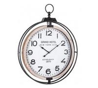 Orologio da parete (7x62cm) Q83 TICKING Cromo e Legno 0182151