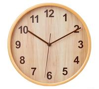 Orologio da parete a batteria da 28 cm con movimento al quarzo silenzioso senza ticchettio, design decorativo rustico per camera da letto, studio, ufficio