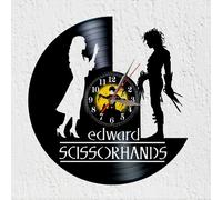 Orologio da parete a disco in vinile Sillueta Eduardo e Kim Film anni '80 a f...