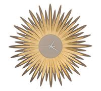 orologio da parete a forma di ampia raggiera sting Bronzo e oro trasparente in Ferro 60cmdidiametro