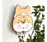 Orologio da parete a forma di cane, simpatico ornamento da parete a forma di