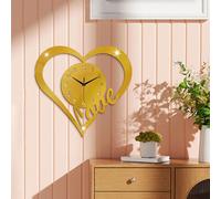 Orologio da parete a forma di cuore, moderno, per bagno, camera da letto,