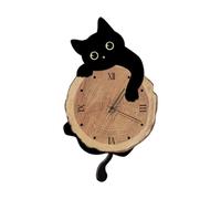 Orologio da parete a forma di gatto, elegante orologio decorativo per la