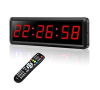 Orologio da Parete a LED, Telecomando programmabile timer LED intervallo garage orologio allenamento sportivo palestra