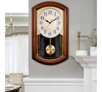 Orologio da parete a parete a pendolo orologio da parete in legno con canotto clock a pendolo in legno è un ottimo processo regalo per la casa o un regalo di compleanno ogni ora con melodia di