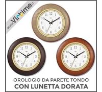 OROLOGIO DA PARETE ABS TONDO DIAMETRO 30 EFFETTO LEGNO VIRTIME
