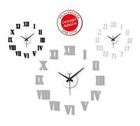 Orologio da Parete Adesivo Eva Wall Stick Numeri Romani 50 x 50 cm 3 Colori