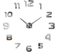 Orologio da parete adesivo MB - 39162 - Argento