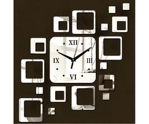 Orologio da parete adesivo SQ-23945 - Argento