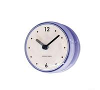 Orologio da parete al quarzo impermeabile e anti appannamento con funzionamento silenzioso, progettato per superfici di cucina e bagno per fornire una lettura chiara dell'ora (blu)