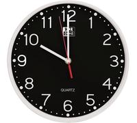 Orologio Da Parete Al Quarzo Silenzioso per Scrivania, 25Cm, Nero