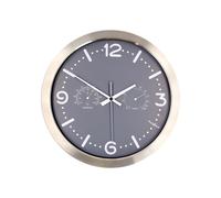 Orologio da Parete Analogico 30cmx30cm Silenzioso con Termometro e Igrometro