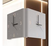 Orologio da parete angolare a doppio lato decorativo unico per ufficio