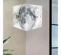 Orologio da parete angolare con calendario e visualizzazione della