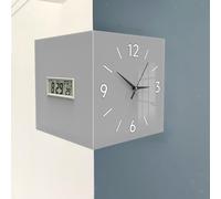 Orologio da parete angolare con calendario e visualizzazione della