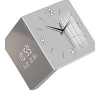 Orologio da parete angolare funzionale senza illuminazione display a doppio lato orologio da appendere per ufficio hotel e area pubblica